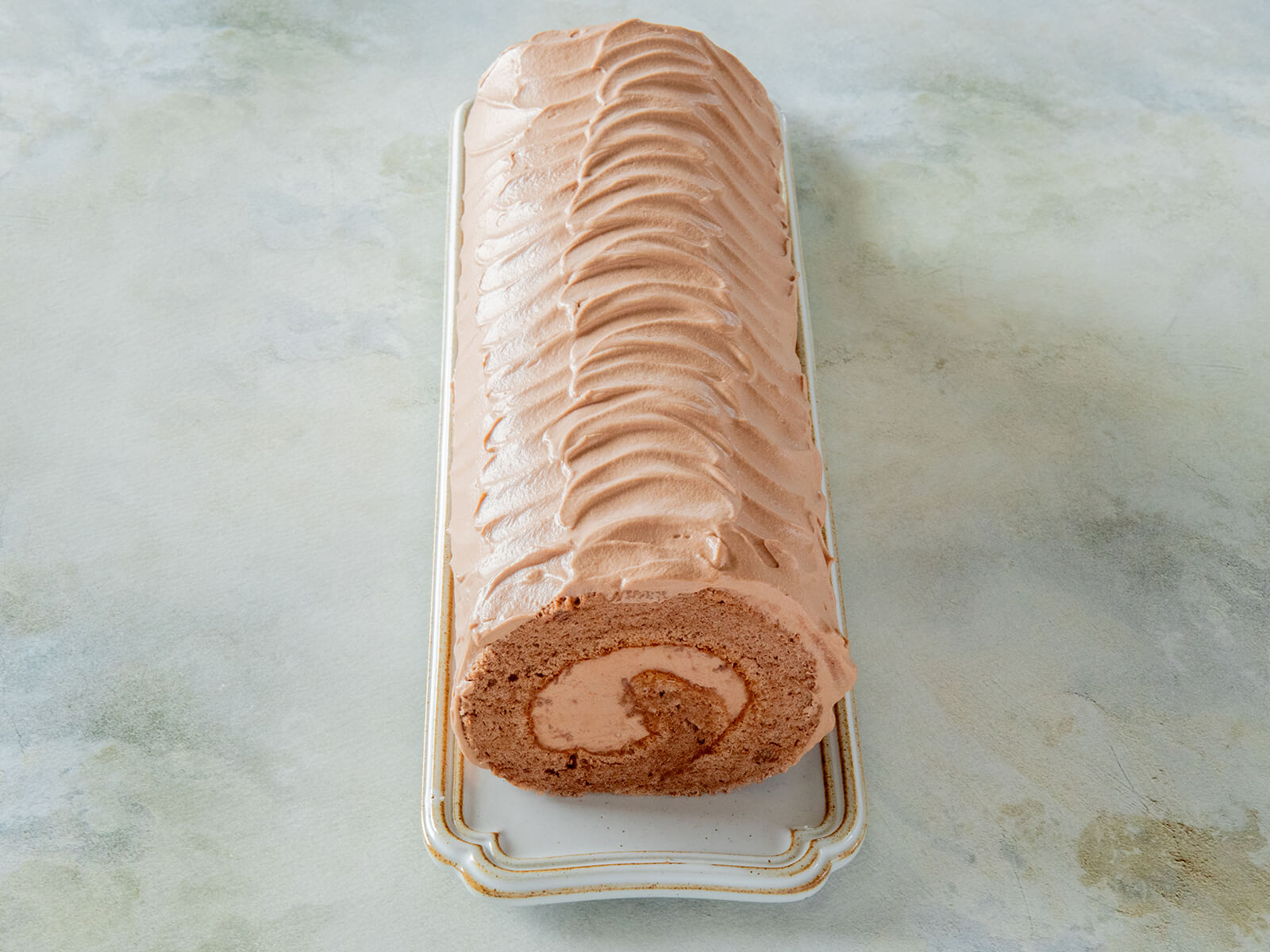 チョコレートのロールケーキ